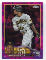 2023 Topps Chrome Update Magenta & Purple Lava Lamp Refractor #USC6 Jose Azocar
