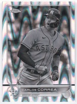 2022 Topps Chrome Sonic Edition Black & White RayWave Refractor #213 Carlos Correa