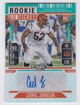 2024 Panini Contenders Optic Teal #187 Cedric Johnson