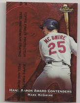 1999 Finest Aaron Award Contenders #HA9 Mark McGwire