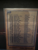 1978 Topps Base Set #328 Brewers Team