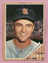 1962 Topps Base Set #412 Charlie James