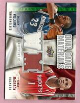 2009 Upper Deck Game Materials Dual #DG-ST Shelden Williams|Tracy Mcgrady
