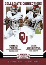 2017 Panini Contenders Draft Picks Collegiate Connections #6 Samaje Perine|Dede Westbrook