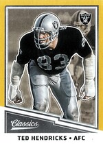 2017 Panini Classics Glossy (Gold Border) #188 Ted Hendricks
