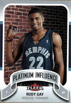 2006 Fleer Jordan's Platinum Influence #PI-RG Rudy Gay