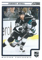 2012 Score Base Set #230 Jarret Stoll