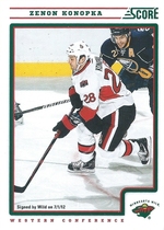 2012 Score Base Set #248 Zenon Konopka