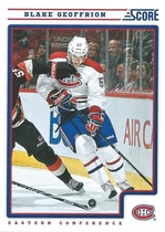 2012 Score Base Set #261 Blake Geoffrion