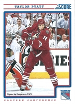 2012 Score Base Set #324 Taylor Pyatt