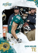 2010 Score Base Set #139 Zach Miller Jac