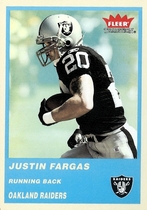 2004 Fleer Tradition Blue #254 Justin Fargas