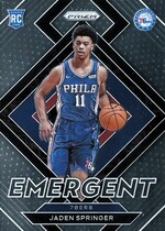 2021 Panini Prizm Emergent #26 Jaden Springer