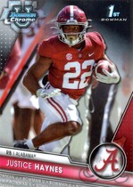 2023 Bowman Chrome University #85 Justice Haynes