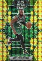 2022 Panini Mosaic Reactive Yellow Mosaic #9 Jaylen Brown