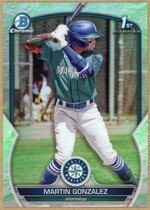 2023 Bowman Chrome Prospects Lunar Glow Refractor #BCP-28 Martin Gonzalez