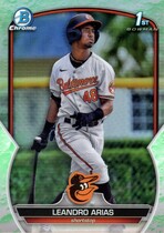 2023 Bowman Chrome Prospects Lunar Glow Refractor #BCP-84 Leandro Arias