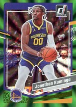 2023 Donruss Green Laser Holo #148 Jonathan Kuminga