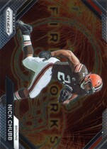 2023 Panini Prizm Fireworks #F-13 Nick Chubb