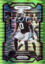 2023 Panini Prizm Neon Green Pulsar Prizm #39 Brian Burns