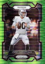2023 Panini Prizm Neon Green Pulsar Prizm #176 Jimmy Garoppolo