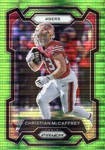 2023 Panini Prizm Neon Green Pulsar Prizm #267 Christian Mccaffrey