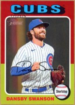 2024 Topps Heritage Chrome Refractor #457 Dansby Swanson