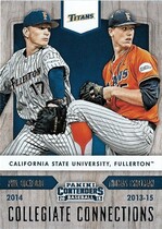 2015 Panini Contenders Collegiate Connections #11 Phil Bickford|Thomas Eshelman