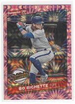 2020 Donruss Highlights Pink Fireworks #H-12 Bo Bichette