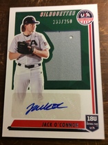 2022 Panini USA Baseball Stars & Stripes Silhouettes Signatures Jerseys #64 Jack Oconnor