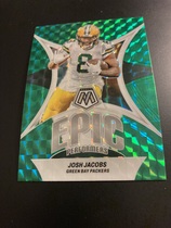2024 Panini Mosaic Epic Performers Green Mosaic #13 Josh Jacobs