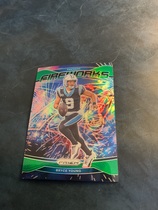 2024 Panini Prizm Fireworks Green Prizm #14 Bryce Young