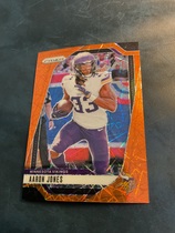 2024 Panini Prizm Orange Lazer Prizm #186 Aaron Jones