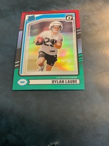 2024 Donruss Rated Rookie Optic Preview Red and Green #372 Dylan Laube