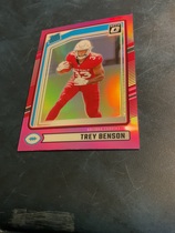 2024 Donruss Rated Rookie Optic Preview Pink #326 Trey Benson