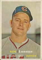 1957 Topps Base Set #371 Bob Lennon