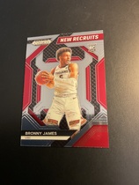 2024 Panini Prizm Draft Picks New Recruits #2 Bronny James Jr.