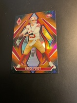 2024 Panini Phoenix Orange Fade #18 Brock Purdy