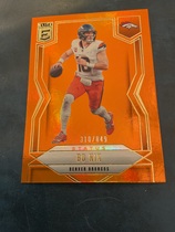 2025 Donruss Elite Status Metallic Orange #43 Bo Nix