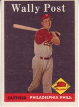 1958 Topps Base Set #387 Wally Post