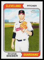 2023 Topps Heritage #83 Shane Bieber