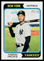 2023 Topps Heritage #75 Aaron Hicks