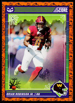 2024 Score Score-A-Treat Orange Pumpkin #283 Brian Robinson Jr.
