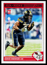 2024 Score Base Set #326 Darius Robinson