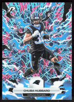 2025 Topps Resurgence Sky Blue & Pink Shock Refractor #14 Chuba Hubbard