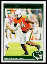 2024 Score Base Set #396 Leonard Taylor Iii