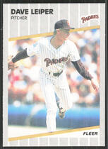 1989 Fleer Base Set #310 Dave Leiper