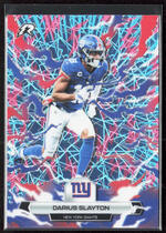 2025 Topps Resurgence Sky Blue & Pink Shock Refractor #72 Darius Slayton