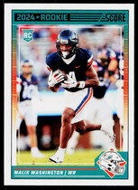 2024 Score Base Set #370 Malik Washington