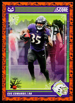 2024 Score Score-A-Treat Orange Pumpkin #20 Gus Edwards